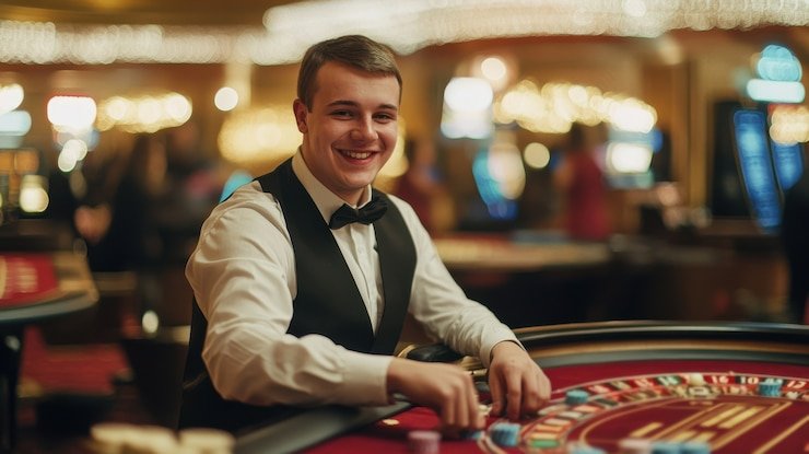 Antarmuka aplikasi paham4d menampilkan menu utama dengan pilihan sepak bola, live dealer, dan slot